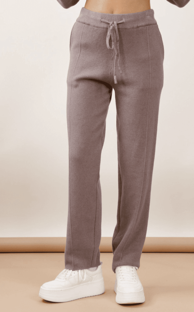 Myastreet Ženske pletene pantalone, Sive