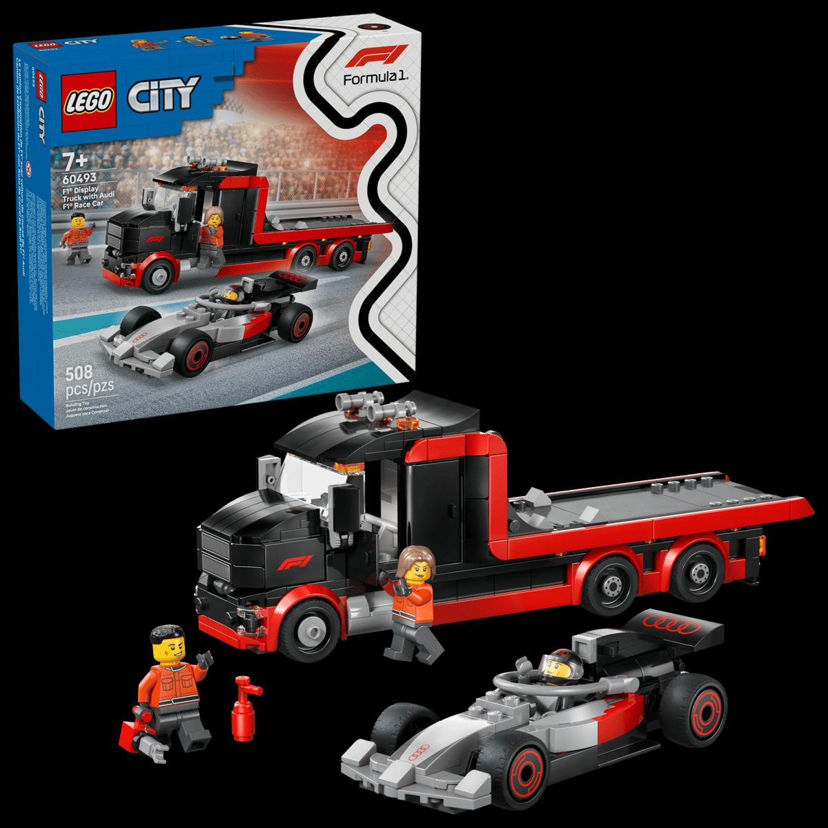 Lego F1 kamion za izložbu sa Audi F1 trkaćim automobilom 60493
