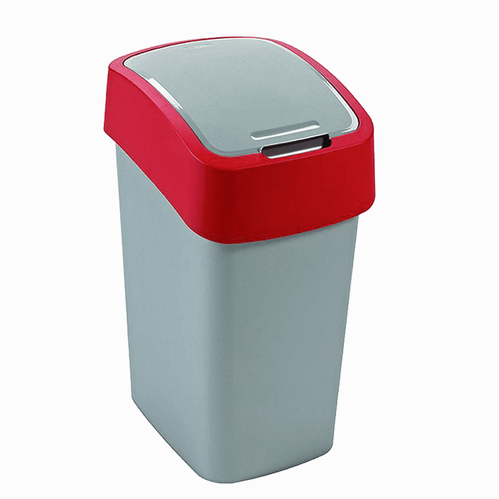 Kanta za otpatke, 9 l, Sivo-crvena