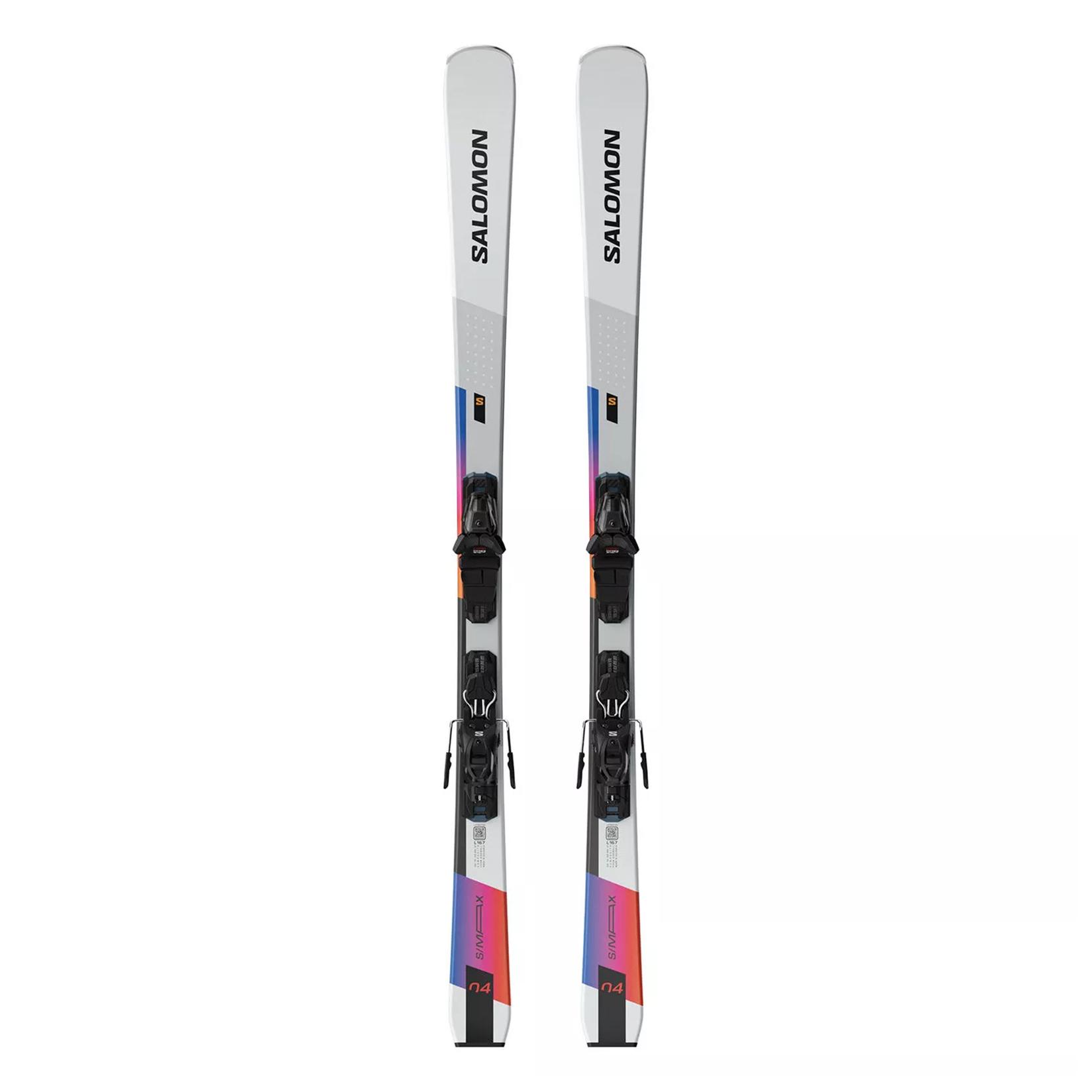 Salomon Skije set E S/MAX 4 + M10 GW L80, Bijele