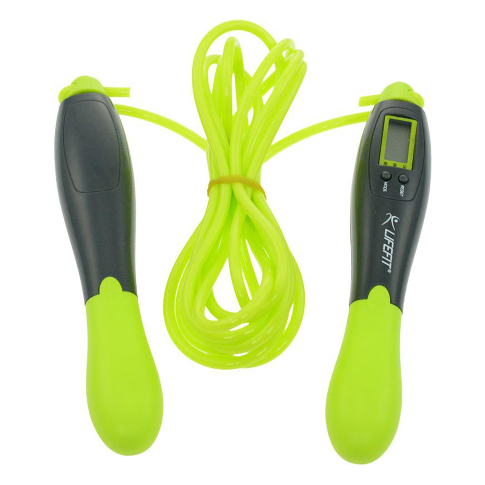 Lifefit Uže za preskakanje Digitar Rope, 265cm, Zeleno