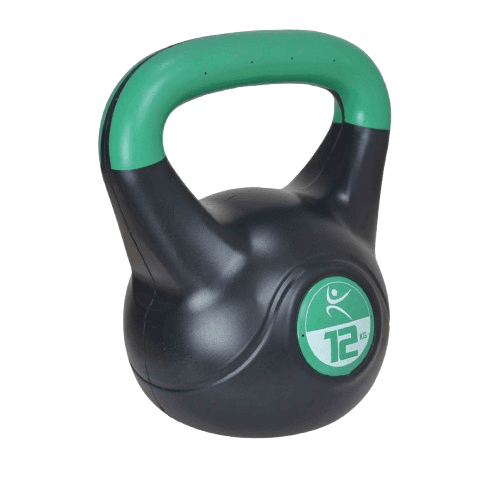 Lifefit Kettlebell Vinyl, 12 kg, Tamnozeleni