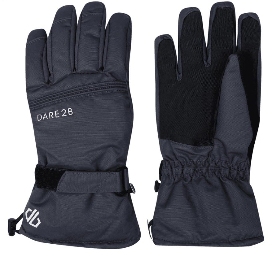 Dare2B Muške rukavice za skijanje Worthy Waterproof Ski Ebony, SIve