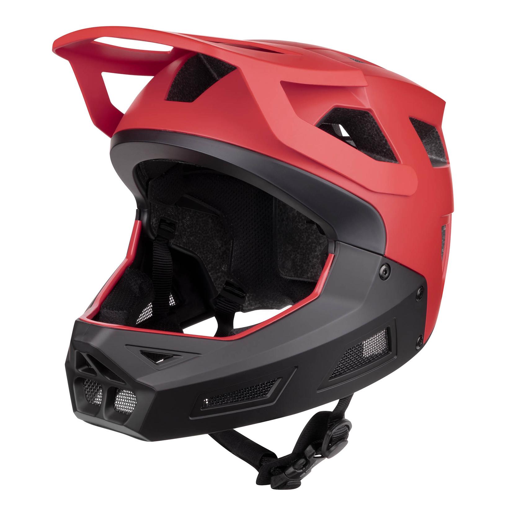 Force Kaciga Drop Downhill, Crveno-crna