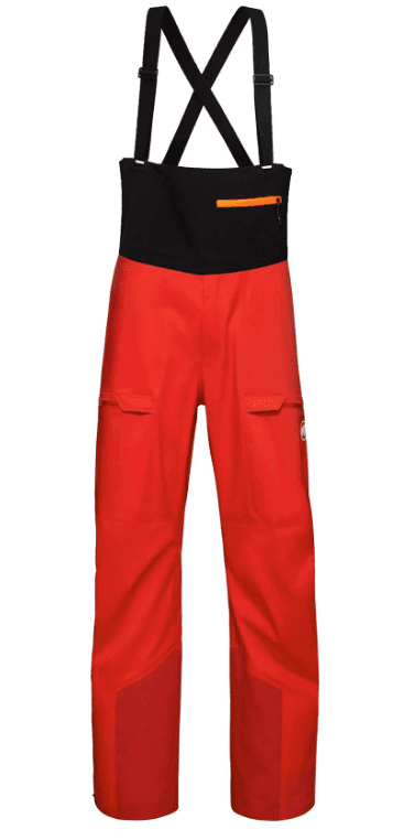 Mammut Hlače Haldigrat HS, Sa tregerima, Crvene