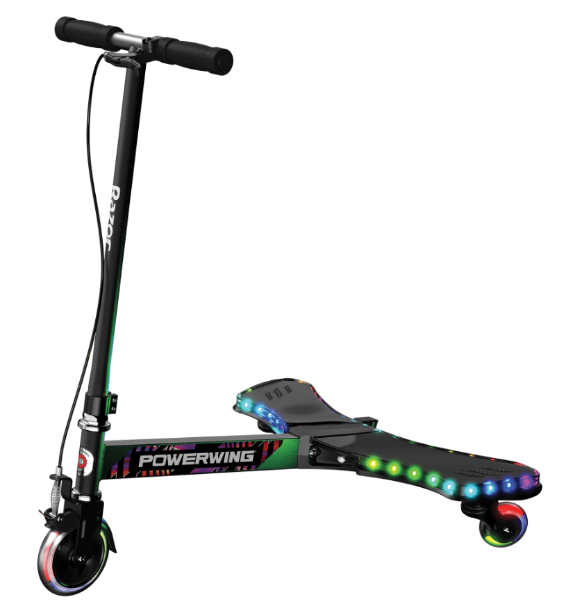 Razor Romobil Kids PowerWing Lightshow Caster, Crni