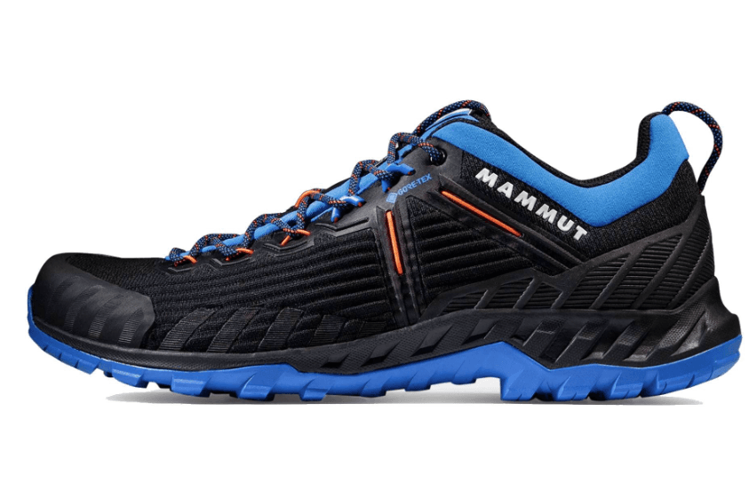 Mammut Muške patike Alnasca Knit III Low GTX Glacier, Crno-plave