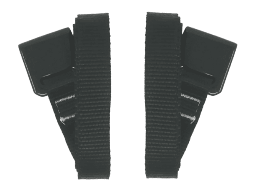 Peruzzo Set 2 remena za bicikle, Sa kopčom, 100cm, Crni