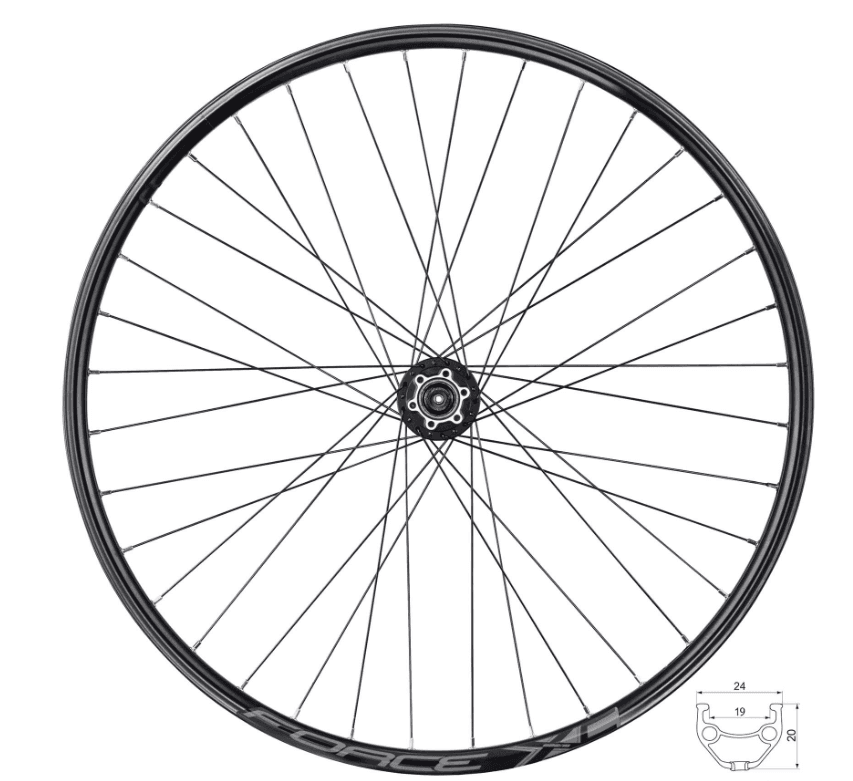 Force Prednji točak XC Disc 622x19 HBM475-6B 36SH