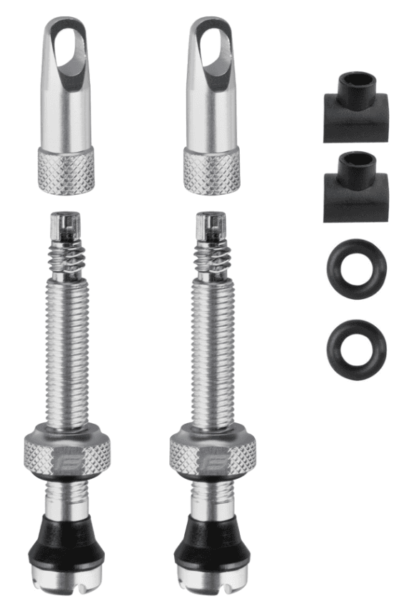 Force Set ventila za Tubeless 2X FV 44mm, Srebrne boje