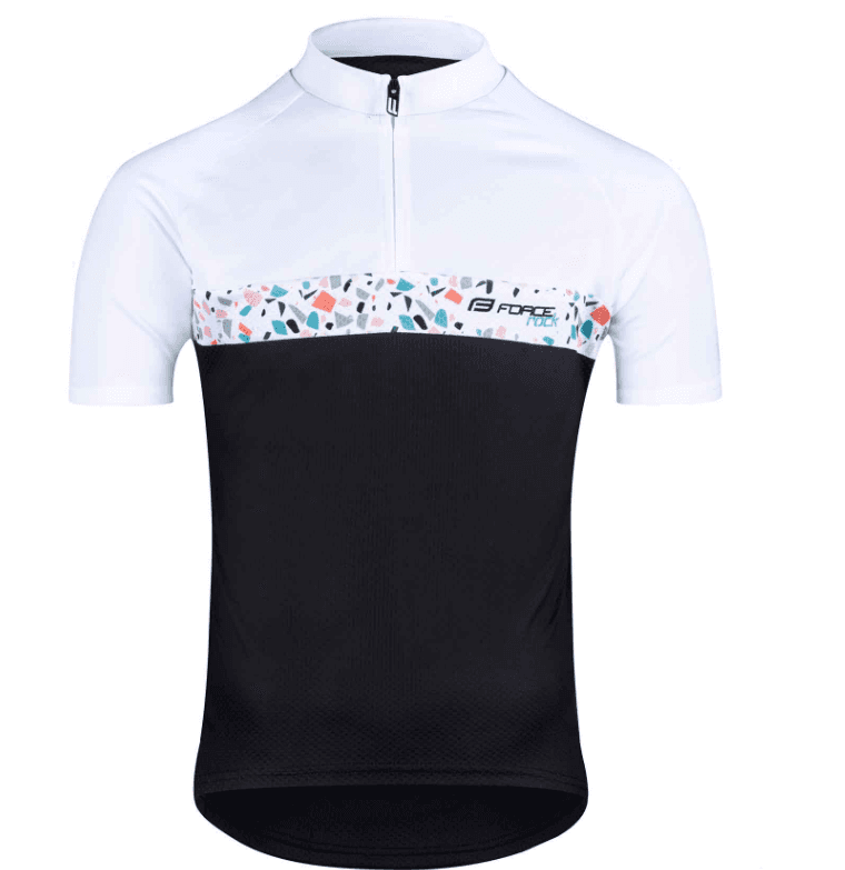 Force Sportska majica Rock Kratki rukav, Crno-bijela