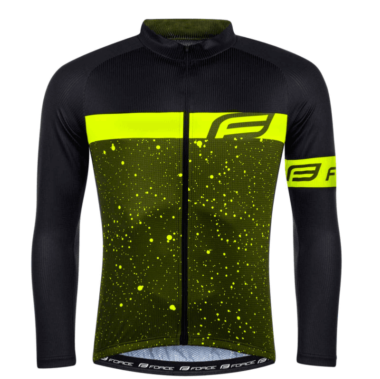 Force Muška aktivna majica dugih rukava Spray, Crno-žuta