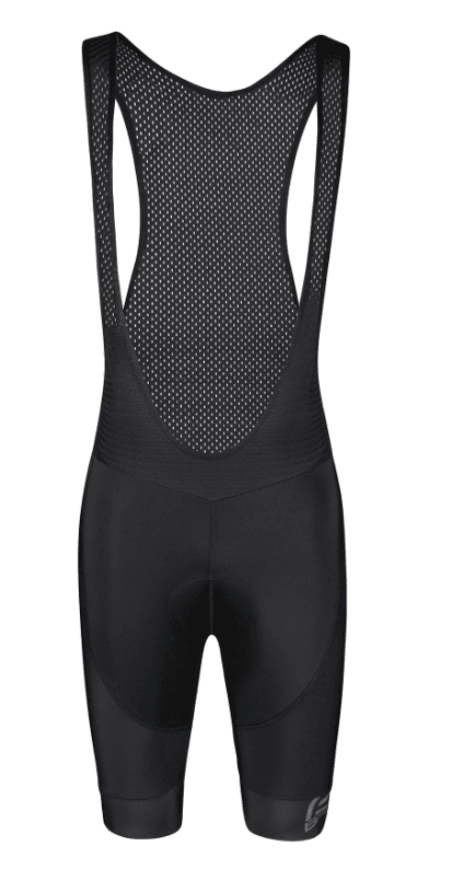 Force Biciklističke helanke Bright With Pad, Sa tregerima, Crne