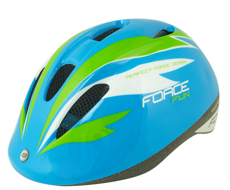Force Kaciga Fun Stripes, Plavo-zelena