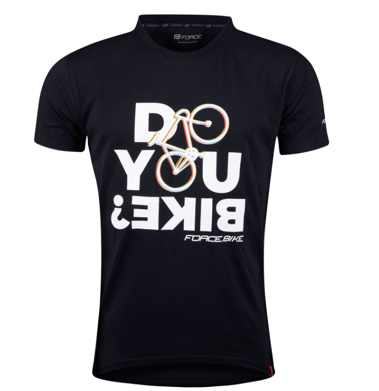 Force Muška majica kratkih rukava Bike, Crna