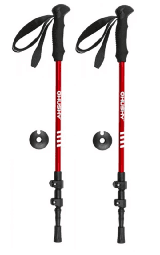 Husky Trekking štapovi za planinarenje Scaup, Crno-crveni