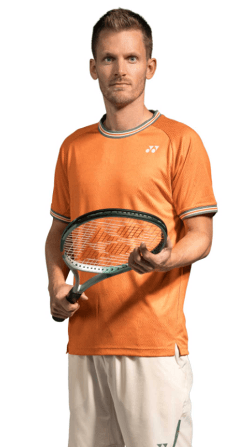 Yonex Muška majica kratkih rukava Crew Neck Club, Narandžasta