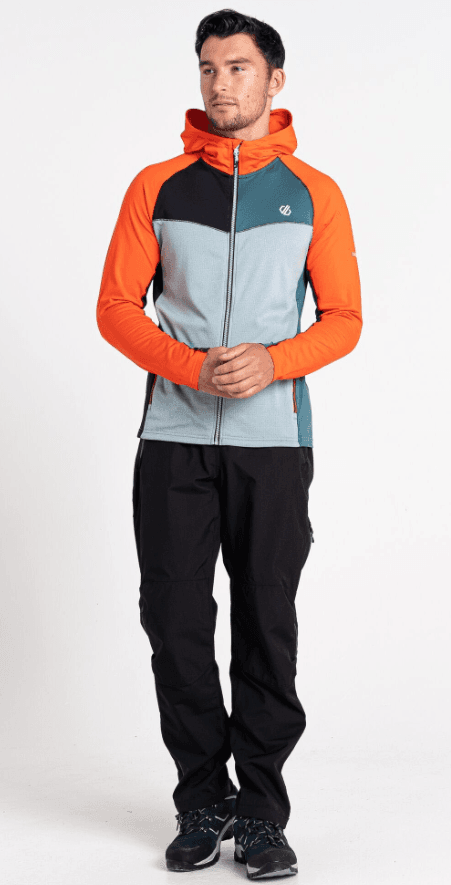 Dare2B Muška dukserica Contend Core Stretch, Narandžasto-siva