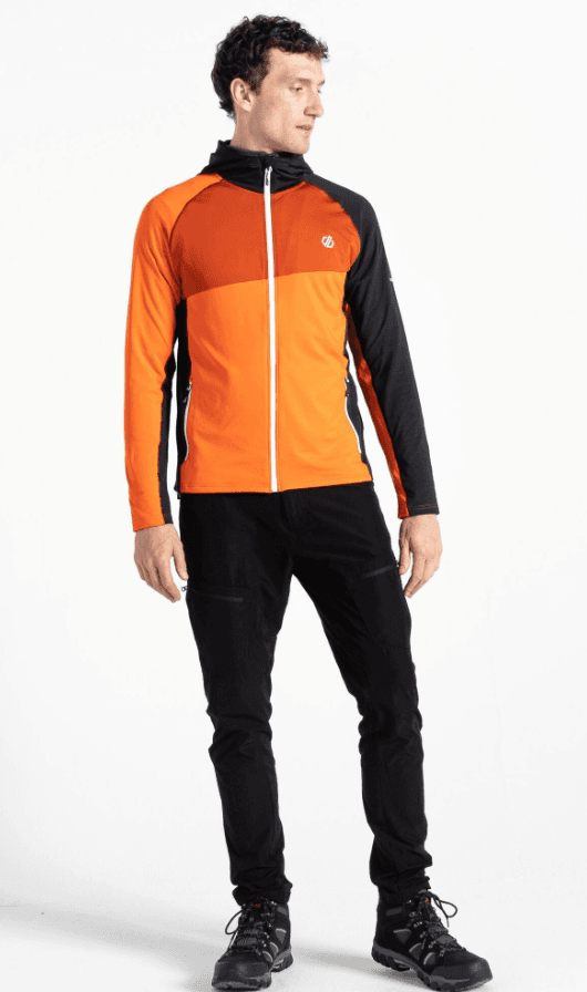 Dare2B Muška dukserica Touring Stretch Puffina, Narandžasto-crna