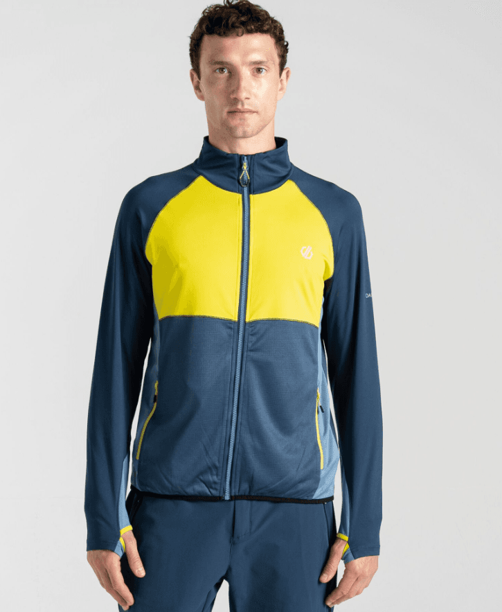 Dare2B Dukserica Substratum II Core Stretch, Teget-žuta