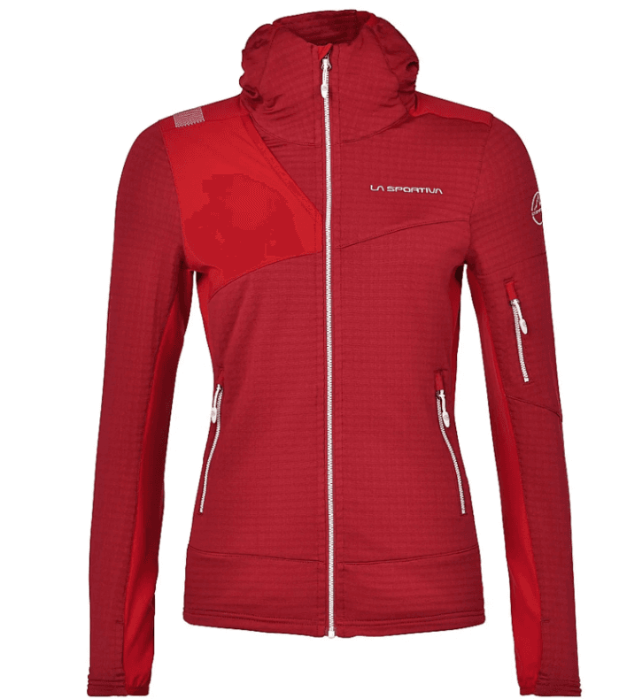 La Sportiva Ženska termalna dukserica Lucendro za planinarenje Berry, Crvena