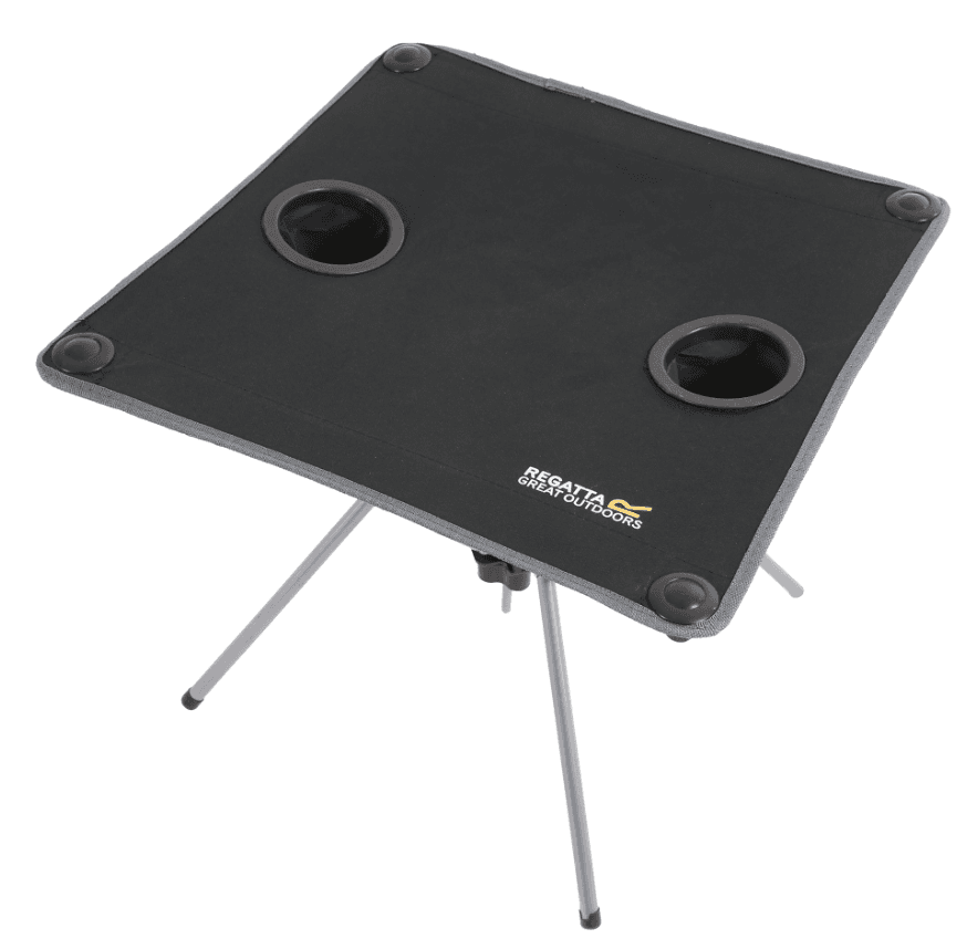 Regatta Outdoors Sklopivi stol Prandeo Table, Crni