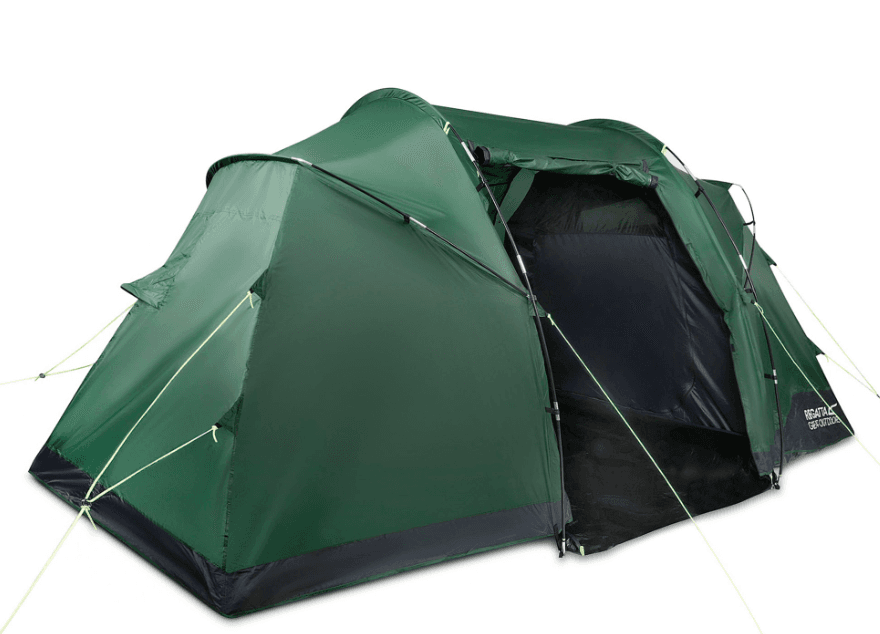 Regatta Outdoors Šator za 4 osobe Kivu 4 Vis a Vis Pasture, Zeleni
