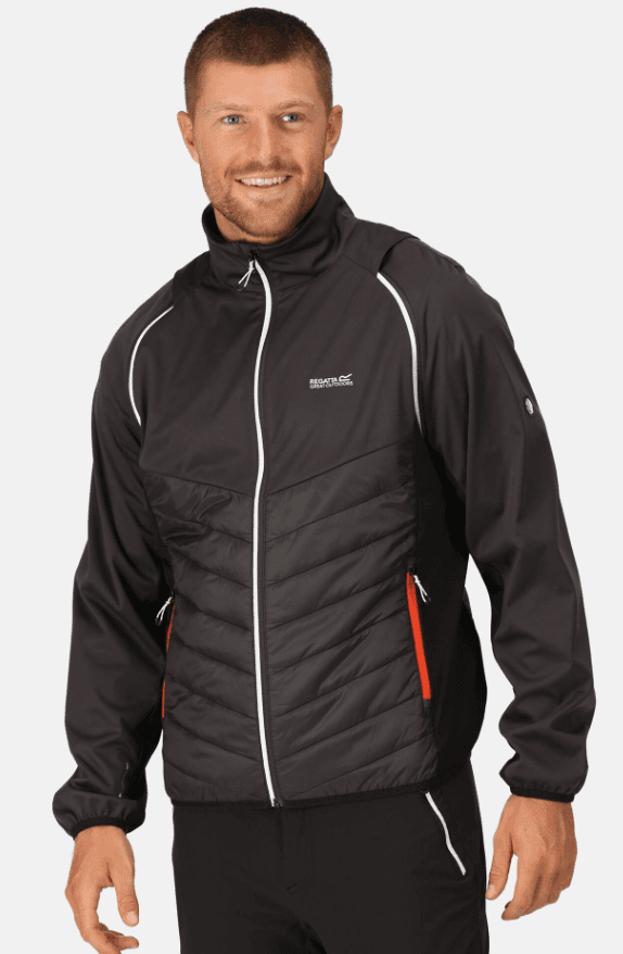 Regatta Outdoors Muška jakna Stern Hybrid Ash, Crna