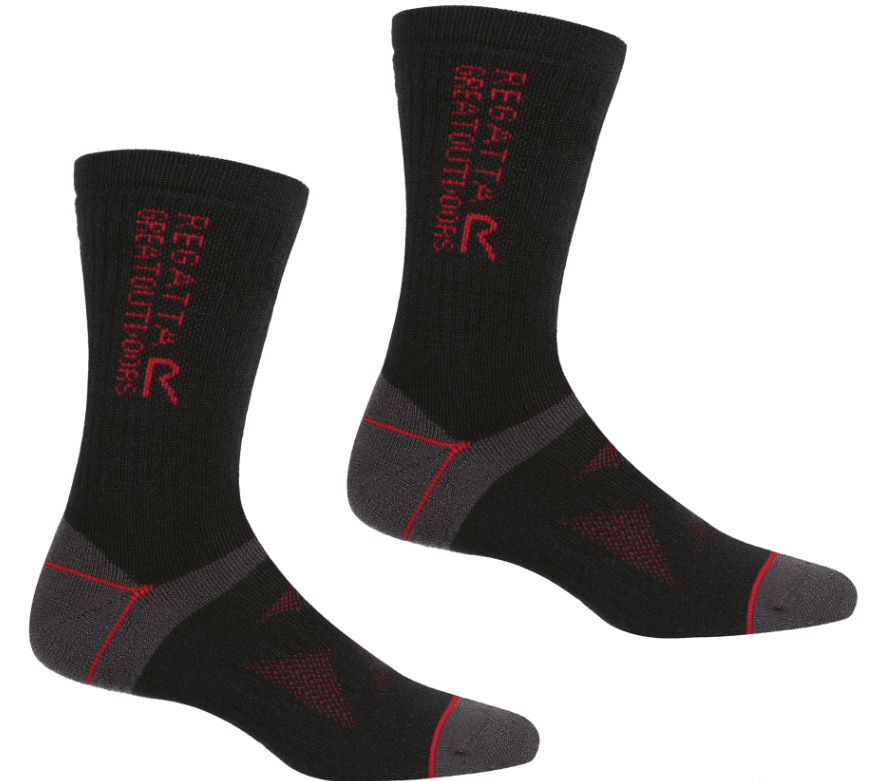 Regatta Outdoors Čarape Wool Hiker (2 para), Crne