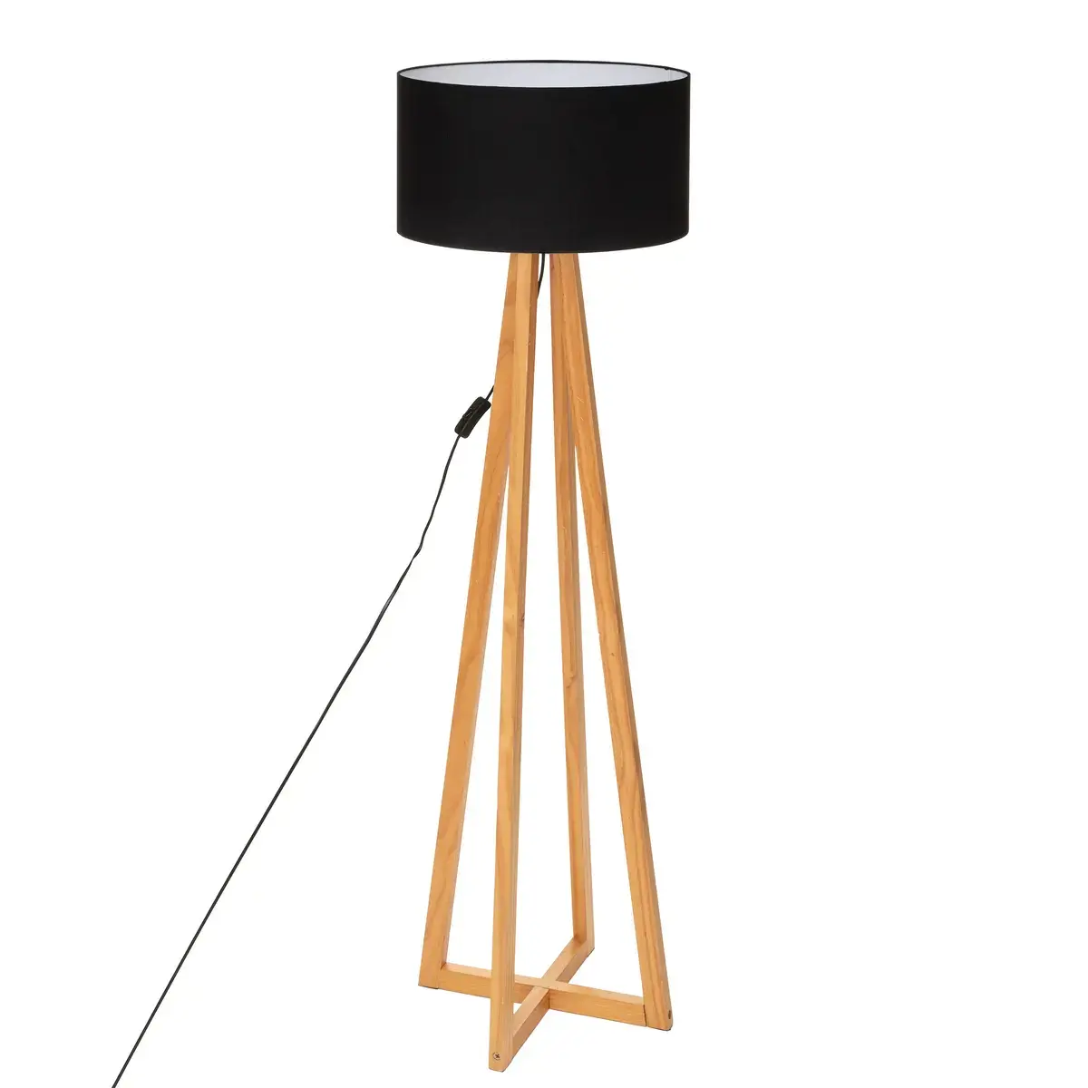 Atmosfera Podna lampa Molu, 141 cm, crne boje