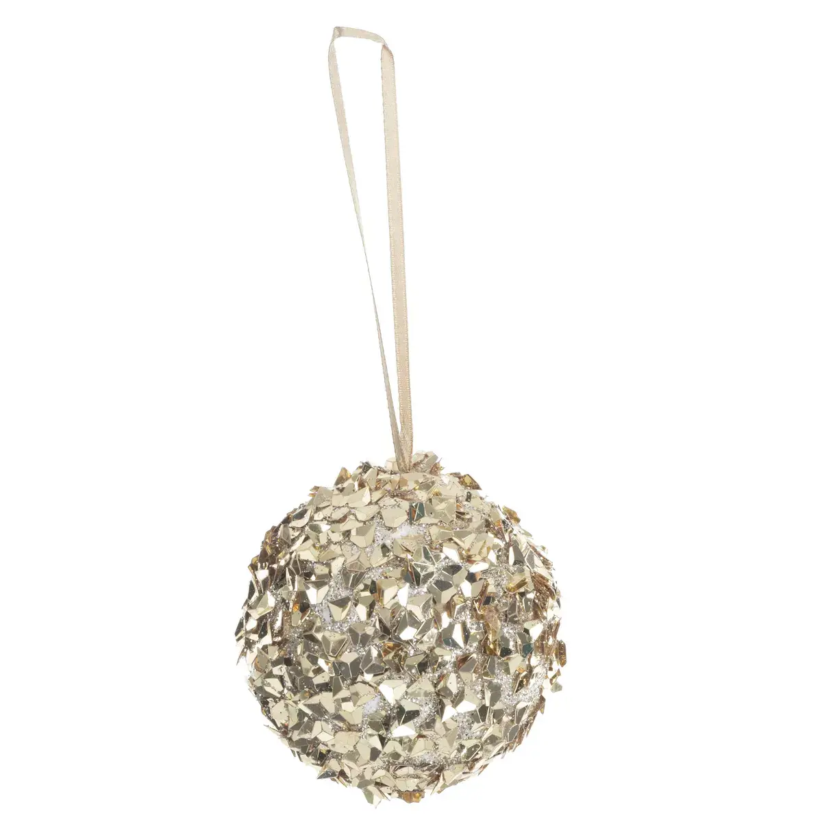 Atmosphera Ukras za jelku, Kugla sa šljokicama, zlatno-srebrne boje