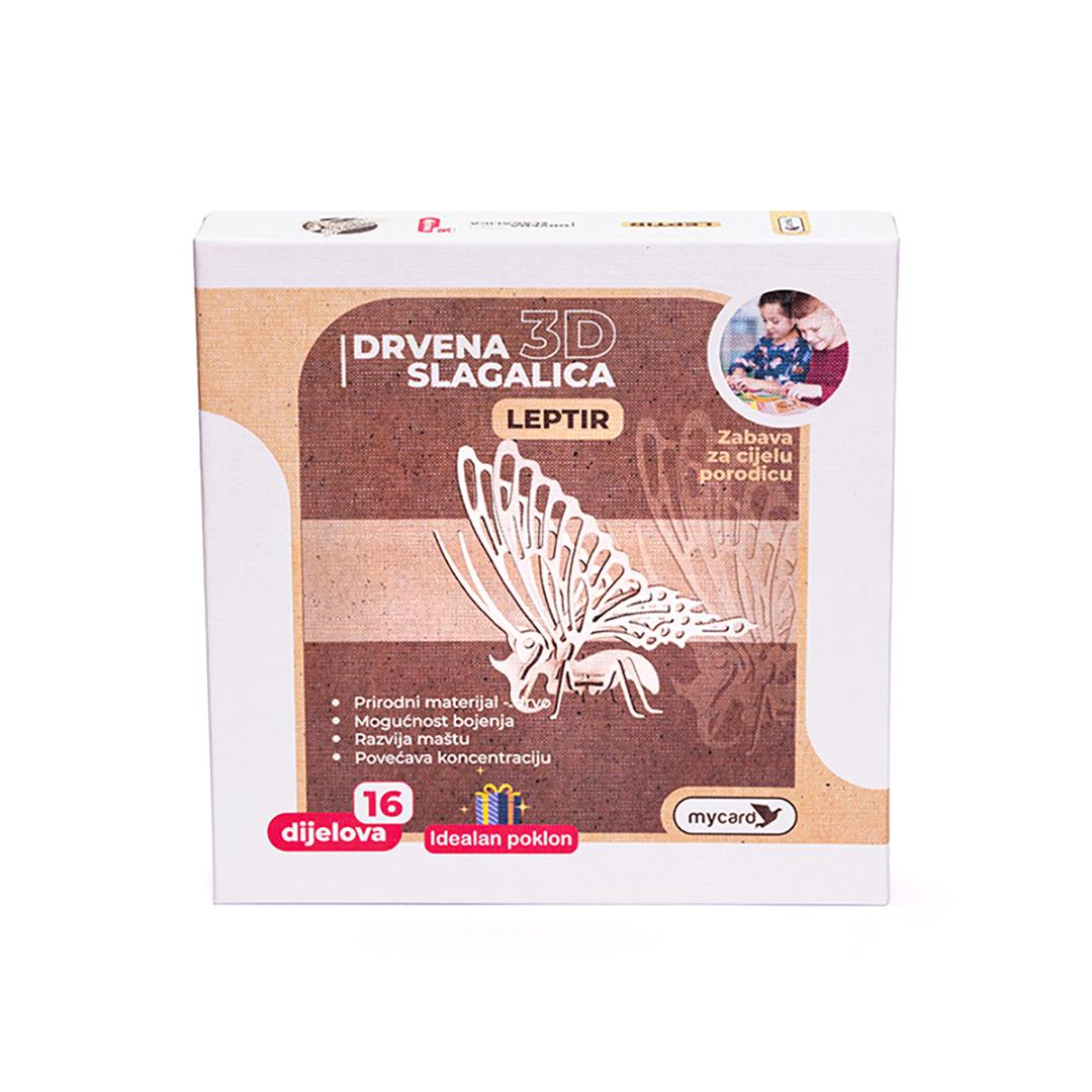 Vrabac Drvene puzzle Lenigmo, Leptir