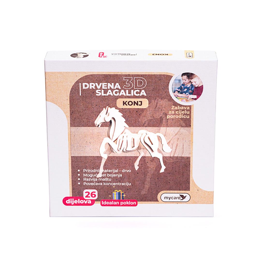 Vrabac Drvene puzzle Lenigmo, Konj