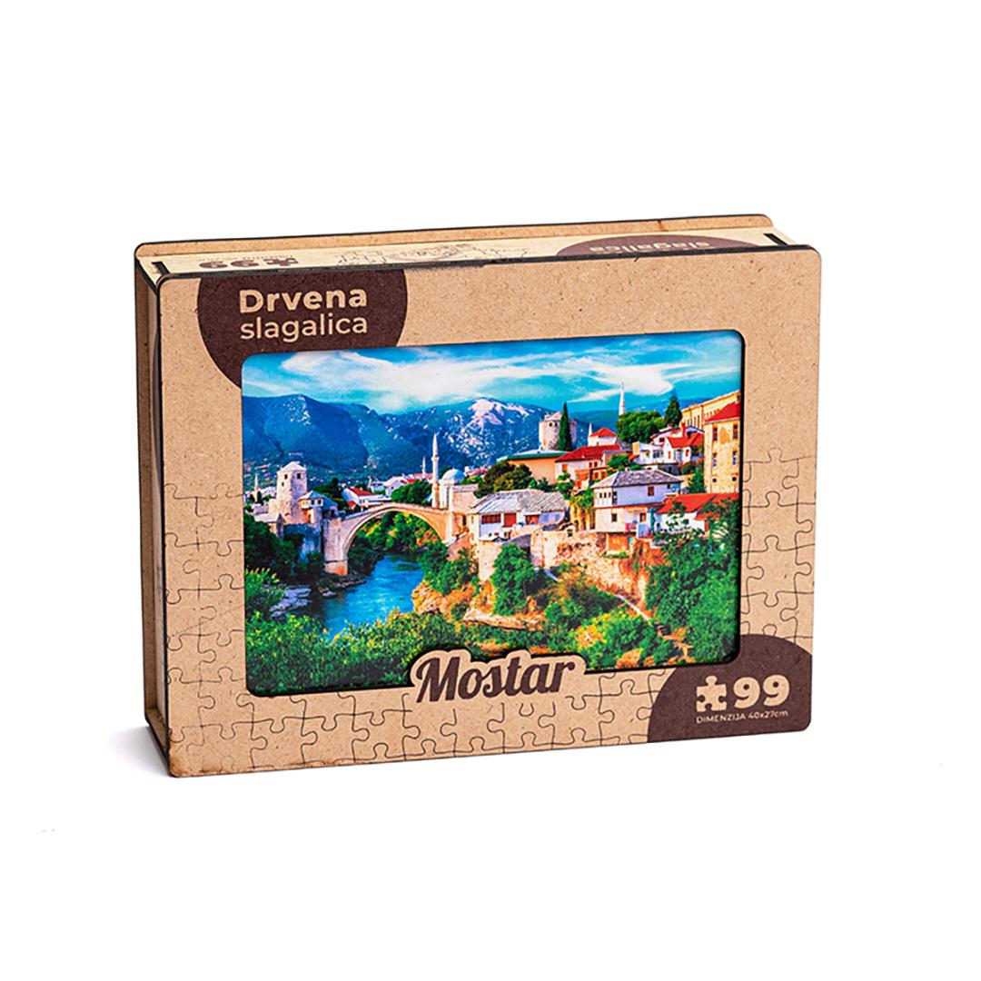 Vrabac Drvene puzle Souvenirs, Gradovi, Mostar