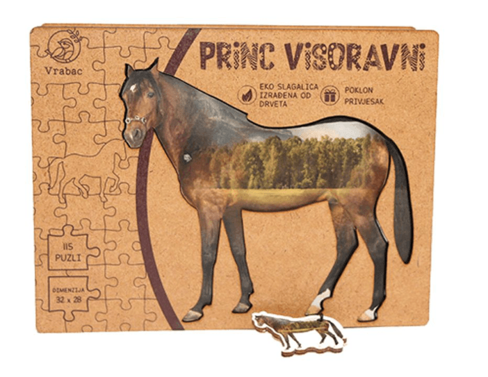 Vrabac Puzzle Lenigmo Konj princ visoravni, 115 komada