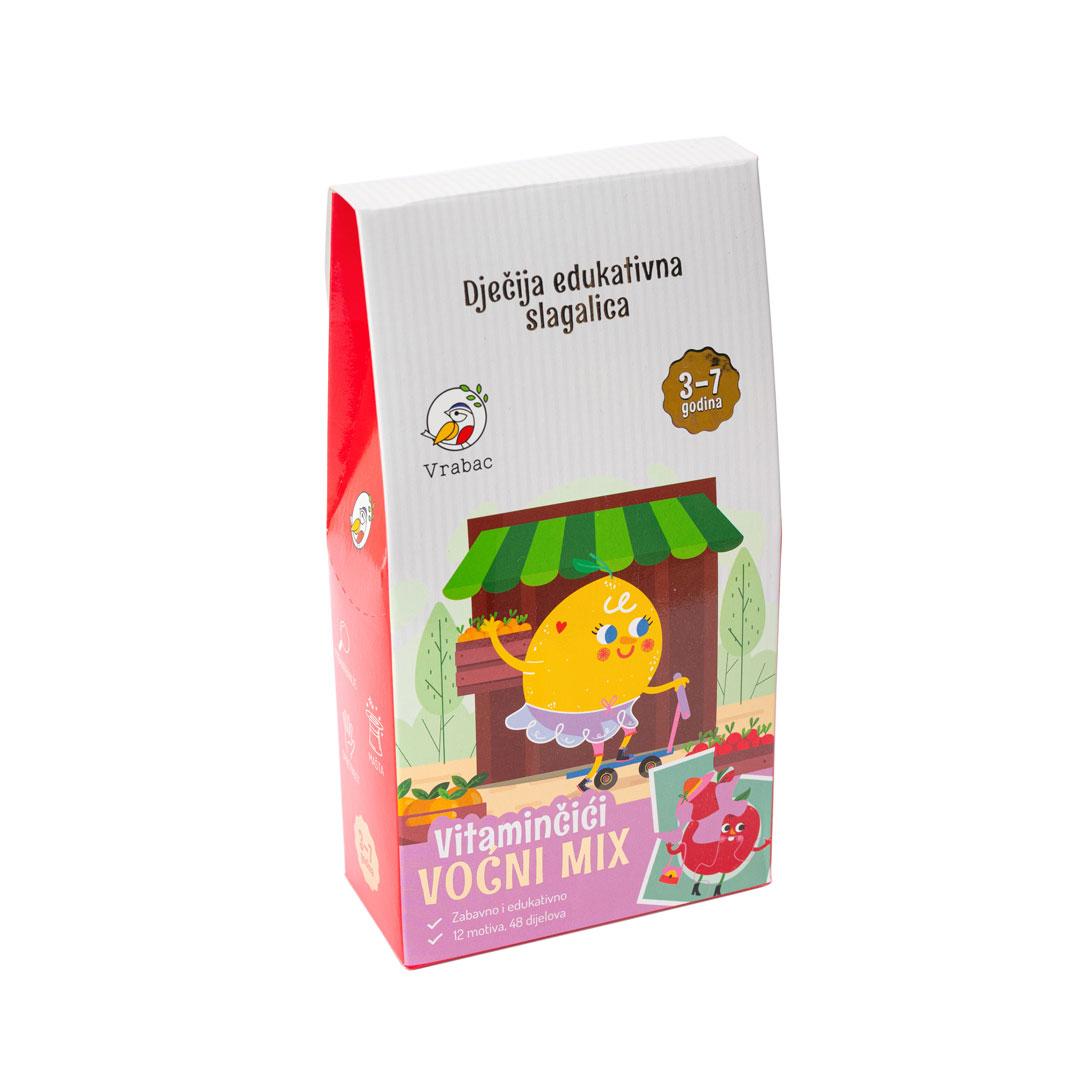 Vrabac Puzzle Fun mini12 slika, Vitaminčići, Voćni mix