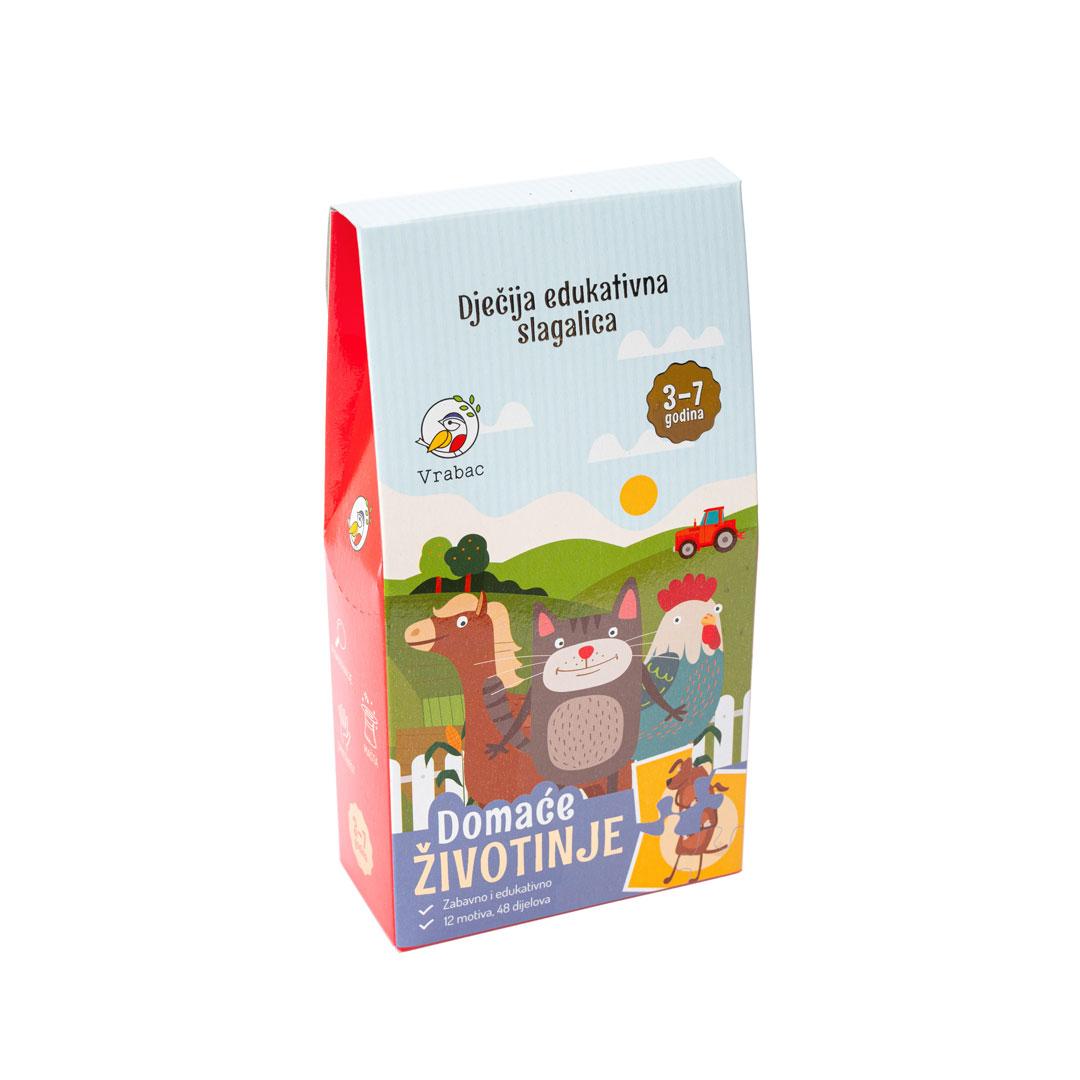 Vrabac Puzzle Fun mini 12 slika, Domaće životinje