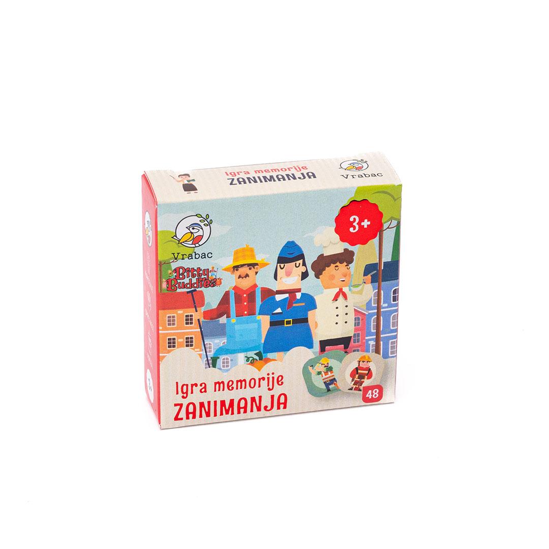 Vrabac Igra memorije Piko, Zanimanja