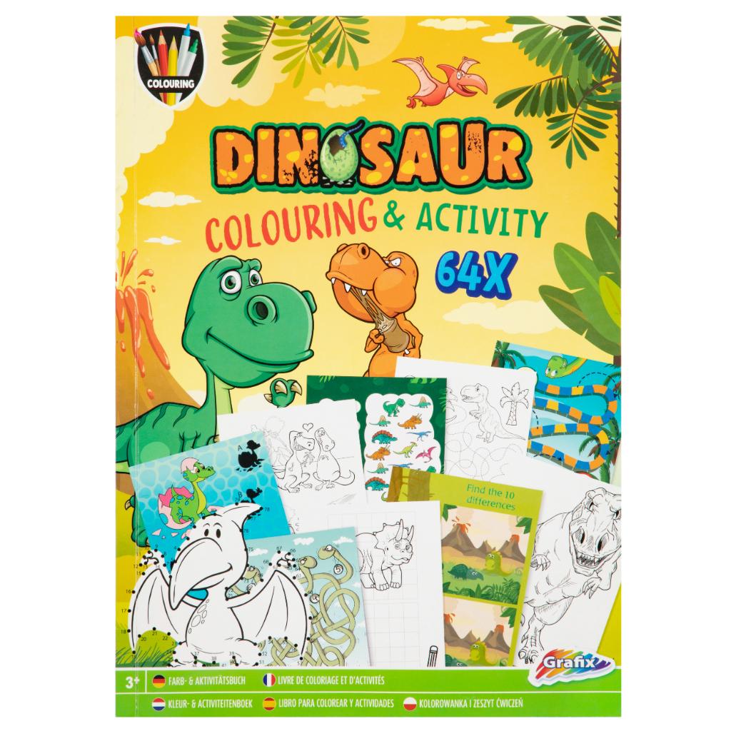 GRAFIX Dinosaurus Knjiga aktivnosti, A4, 64 str