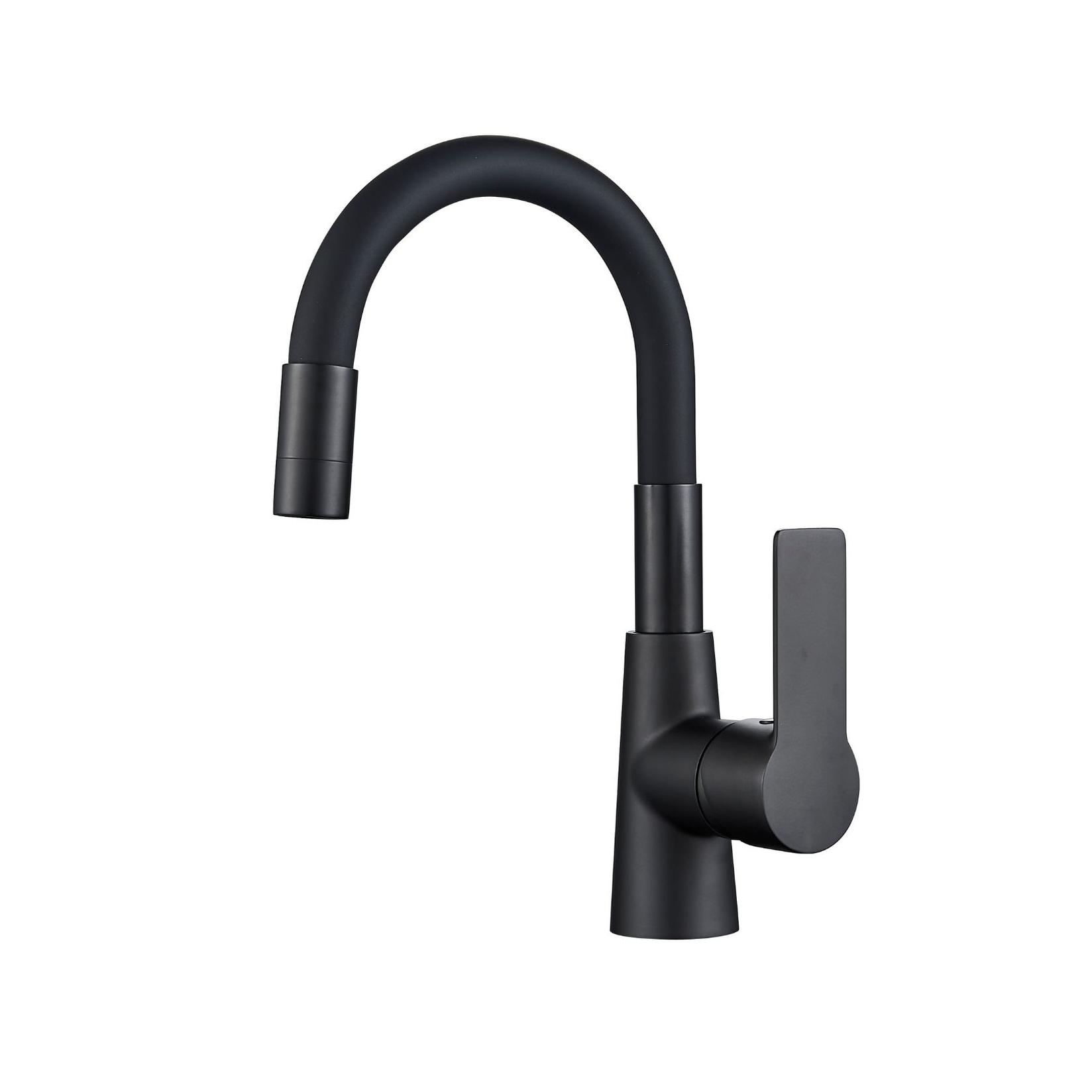 Inter Ceramic Alisado slavina za sudoper, stojeća, jednoručna, crna