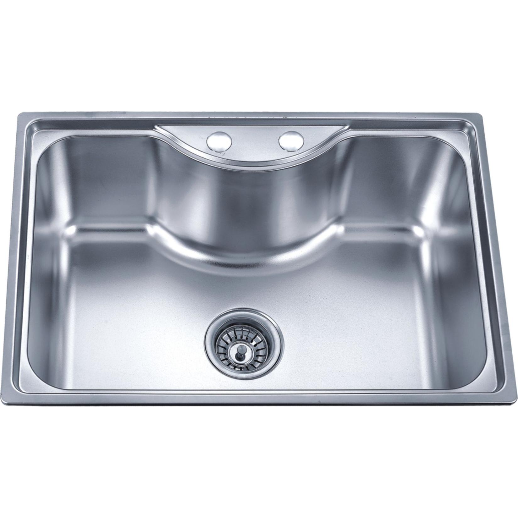 Inter Ceramic Elegant Sink Alpaca, pravokutni, otvor sifona 11 cm, sifon 3, hrom