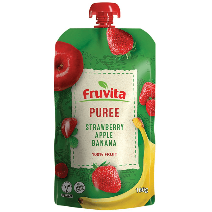 Fruvita Voćni pire od jagode, jabuke i banane, 180g