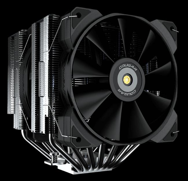 Cougar CPU hladnjak Forza 135 dvostruki ventilator sa 1x140mm, 1x120mm ventilatorom crne boje, potpuno Intel/AMD