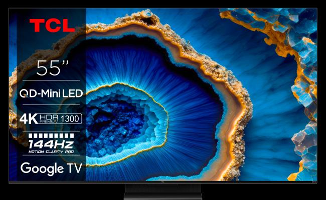 TCL Televizor C803, 55", 4K UHD 3840x2160, Smart, Google TV