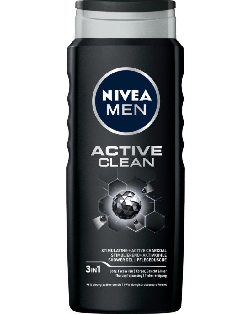 NIVEA gel za tuširanje za muškarce Active Clean 500ml
