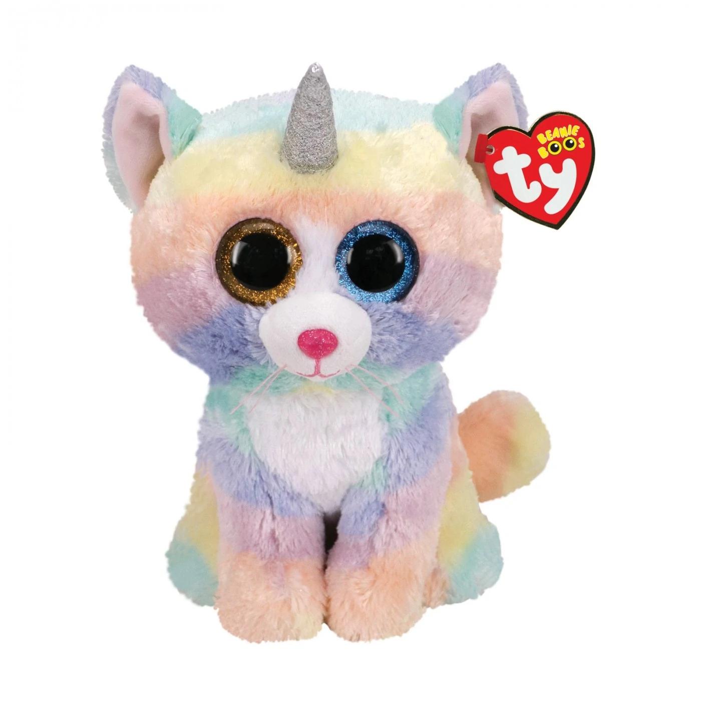 TY Rogata mačića Plish 24cm Beanie Boos Heather