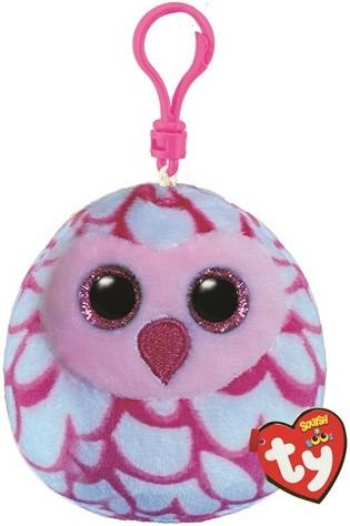 TI Pink Owl Squishy kape ROZE, 8,5 cm - Kopča