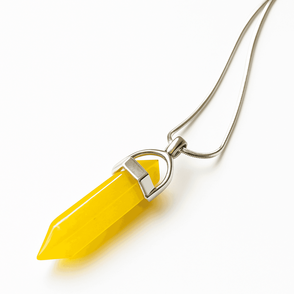 Ogrlica sa poludragim kamenom Žuti Jaspis