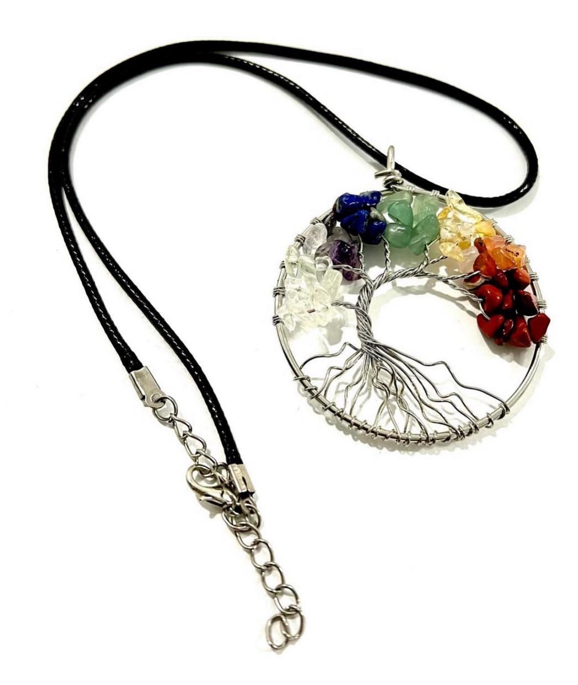 Ogrlica Drvo Života sa poludragim kamenjem