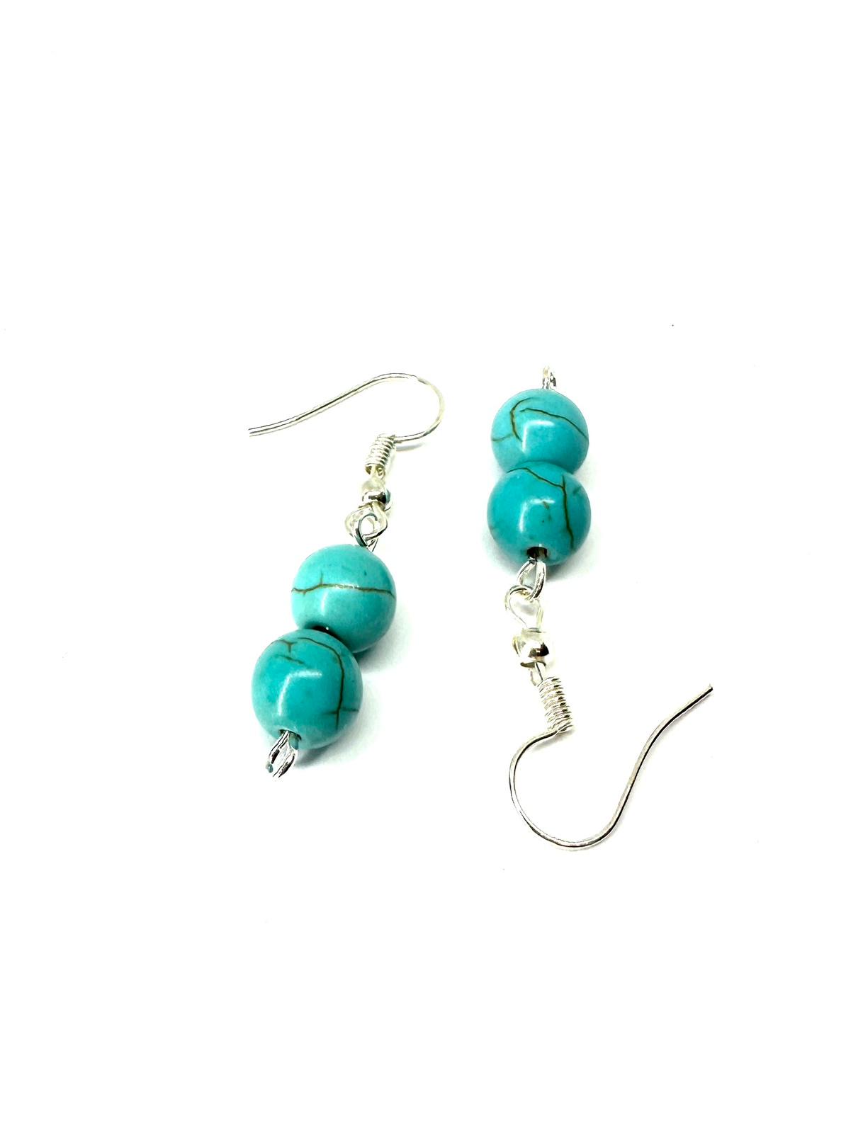 Naušnice sa poludragim kamenom Tirkizom